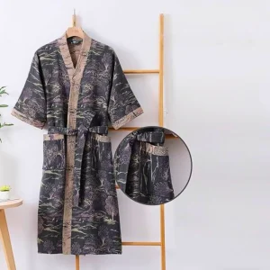 Serene Breeze – Luchtige Katoenen Kimono voor Stijlvolle Ontspanning