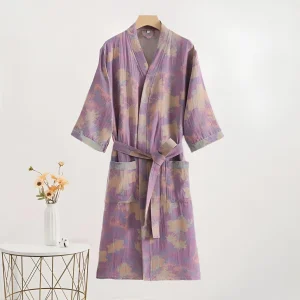 SereniLoom – Elegante Kimonojas van Luchtige Katoen voor Ultieme Ontspanning