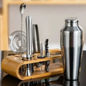 MixMaster – Luxe Metallic Bar Set voor Stijlvolle Cocktails
