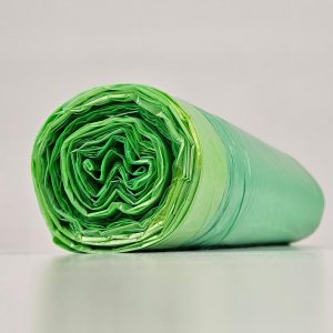 Groene Vuilniszakken 60 Liter | Trekband | HDPE | 18 My | 64×71 cm – 100 zakken