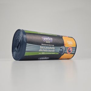 Swirl PRO Vuilniszakken 120 Liter | Trekband | LDPE | T50 | 82×90 cm – 24 zakken