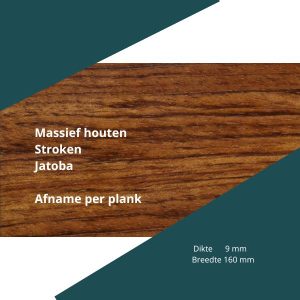 Massief houten stroken 9 x 160 mm jatoba