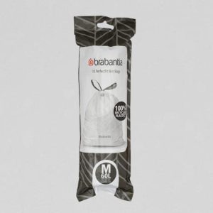 Brabantia Code M Vuilniszakken 60 Liter | LDPE | 30 My | 69×79 cm – 30 zakken