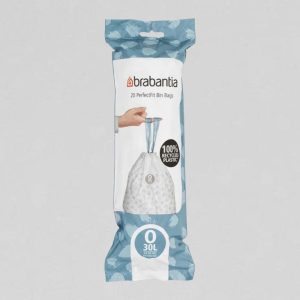 Brabantia Code O Vuilniszakken 30 Liter | Trekband | LDPE | 24 My | 44×76 cm – 240 zakken