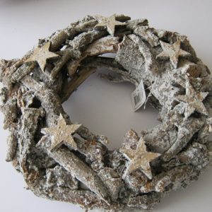 Kerstkrans houten takjes