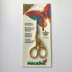 Madeira borduurschaar verguld 9 cm