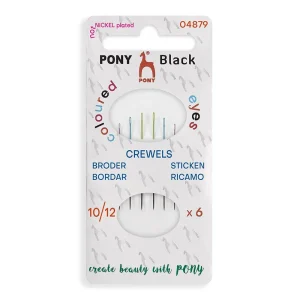 Pony Black Crewelnaalden 10-12