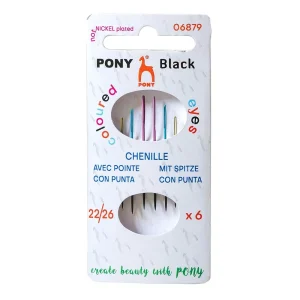 Pony Black Chenille naalden 22-26