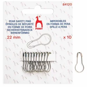 Pony Veiligheidsspelden 22mm zilver – 1x10st
