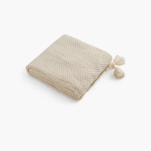 Rêve Maison – Luxe Gebreide Plaid met Subtiele Kwastdetails