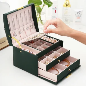 LumiVogue Luxe Sieraden Organizer – Stijlvolle Reisetui voor een Georganiseerde & Elegante Look