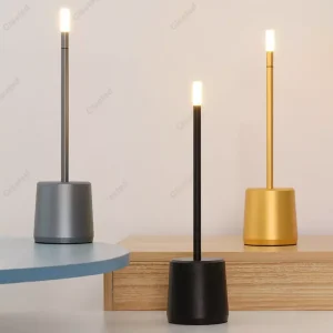 LumiTouch – Luxe LED Tafellamp met Stepless Dimming en Elegante Crystal Shade