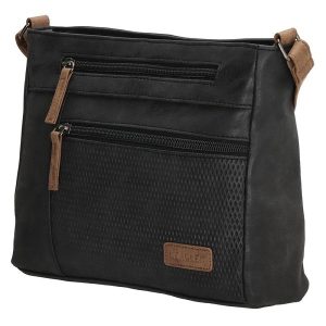 Beagles Brunete schoudertas kunstleder zwart