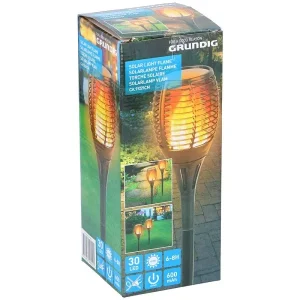 Grundig Solarlamp 30LED met vlameffect