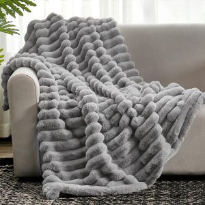 CozyLuxe – Ultrazachte Ribbelplaid voor Warmte en Comfort