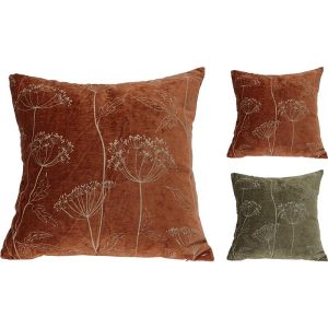 Kussen bloemmotief 45x45cm