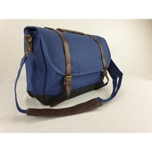 Laptoptas canvas met schouderband