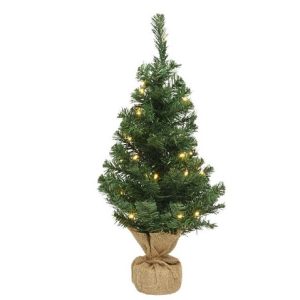 Everlands mini kunstkerstboom 60cm met 20 lampen