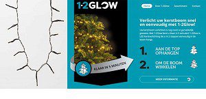 Kerstverlichting “hang over top”